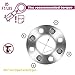 WHEELTECH 4X 4x101.6 2 inch 4x4 Wheel Spacers adapters 4 Lug 1/2 Studs 68.5mm fit for EZ for GO Club CAR for Golf CART Wheel spacers