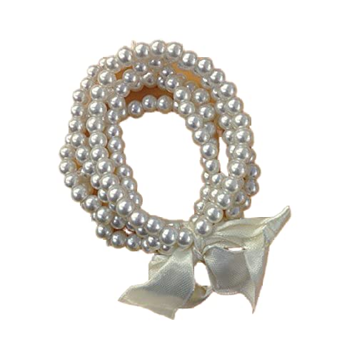 5 Pc Stretch Vintage Ivory Faux Pearl Bracelet, Wedding, Bridal Party, Bridal Jewelry, Pearl Wedding/Party Favor