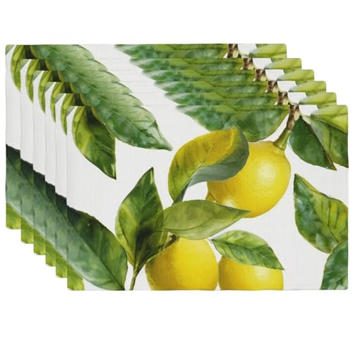 Set de table en lin tissé résistant à la chaleur, modèle pliable et lavable de taille unique - 2
