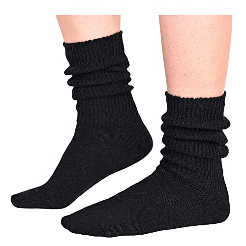 Funny Slouch Socks for Women & Girls - Scrunch Slouchy Socks Pack4