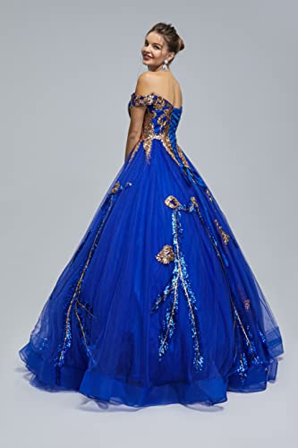 Image of Women's Beading Sweetheart Ball Gown Tulle Layed Long Quinceanera Dress