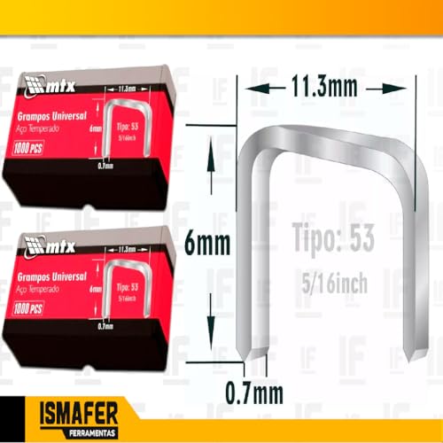 Grampeador Profissional P/madeira Tapeçaria + 2000 Grampos