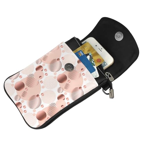 Sac porte-téléphone femmes contre l'encombrement portefeuille cuir PU cartes - 5