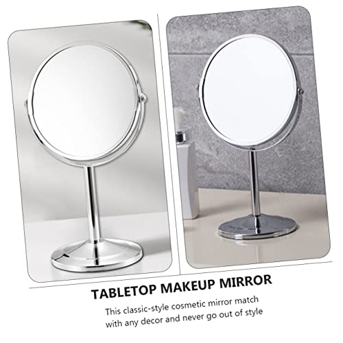 Espejo de maquillaje de doble cara con aumento 10x miniatura 3