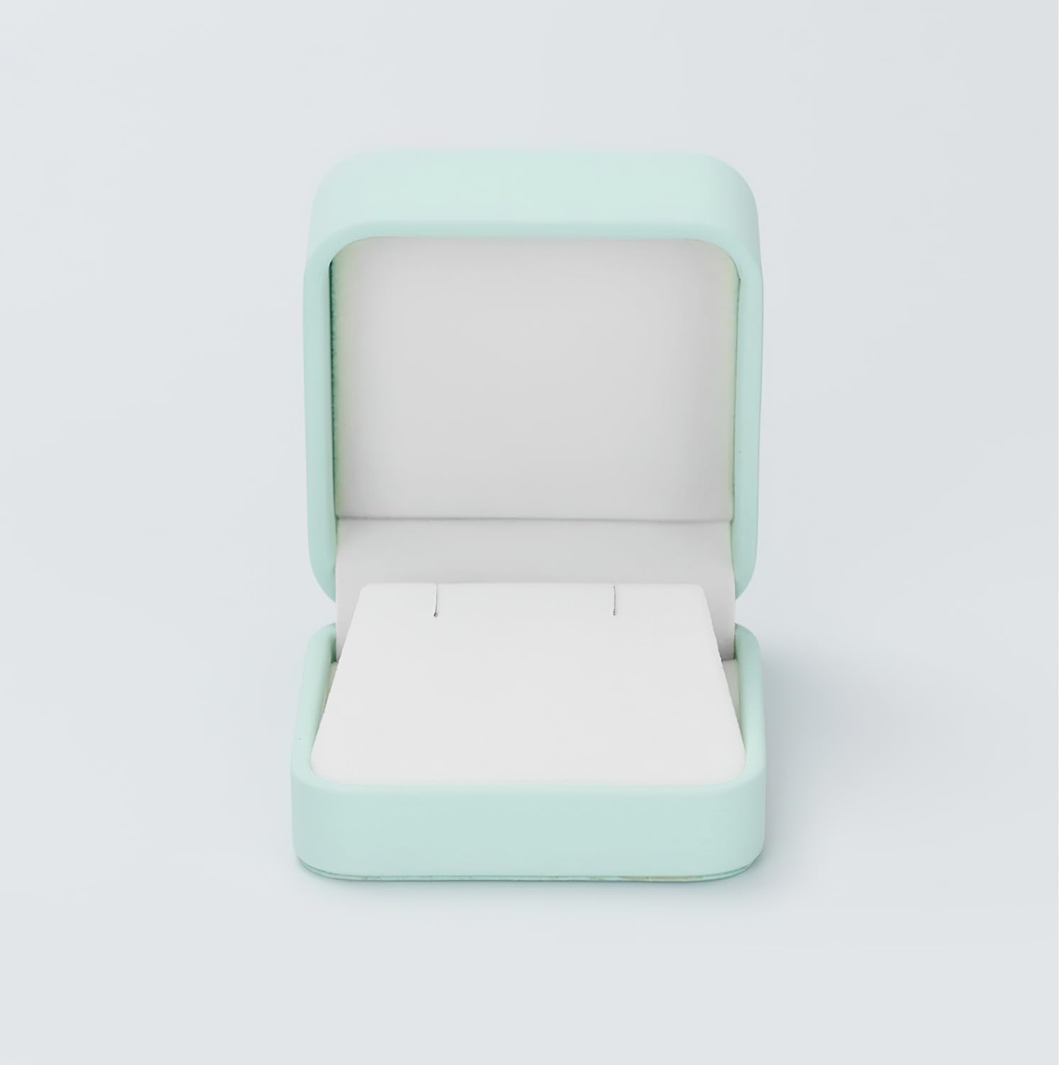 Mint Green PU Leather Velvet Lined Earring Gift Box image 4