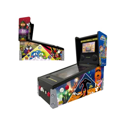 Legends Pinball Micro, Arcade Machine Console, Classic Retro Video Games, 50 Built in Licensed Pinball Games, Space Invaders, Bubble Bobble,Time Machine, WiFi, HDMI, Bluetooth