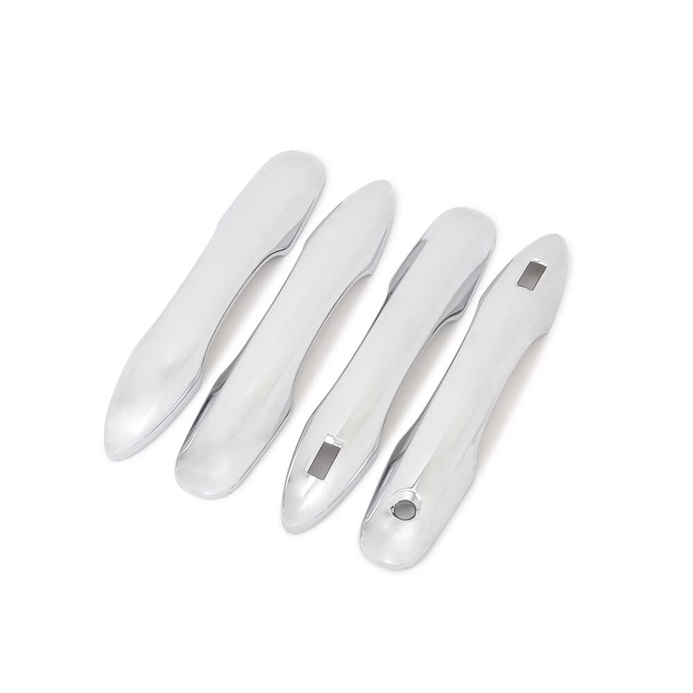 Rinkteea One Color Exterior Car Door Handle For Camry Xv 70 2017-2022 Chrome Car Door Handle Cover Trim Moldings Overlay(A)