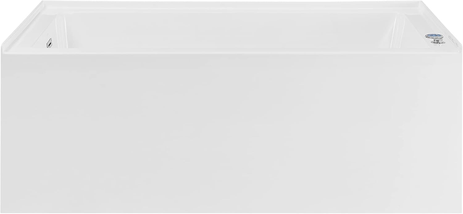 Swiss Madison Avancer 60" x 36" Left-Hand Drain Rectangular Alcove Whirlpool Bathtub with Apron, Glossy White (SM-AB590)