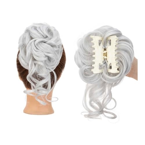 �w�A�o�� ���b�V�[�o���w�A�s�[�X�N���[�N���b�v�J�[���[�E�F�[�u�����V�j�����g�D�[�Y���h�A�b�v�h�E�B�b�O�A�����уw�A �V���V��(Sliver Gray)