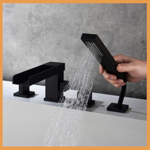Ensemble de douche cascade double poignée chromé pour salle de bain - 8