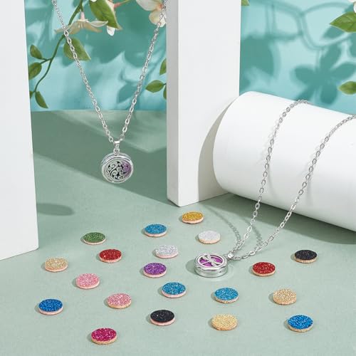 NBEADS 2 sets de difusores aromáticos con collares y recambios miniatura 4