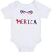 Funny Baby Gift Merica Onesie - Humorous America Clothes for Newborn