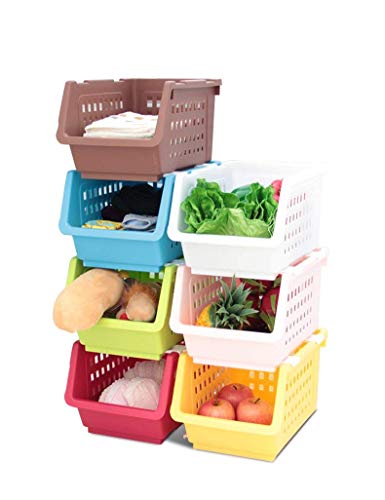 Toallero de baño y rack de almacenamiento con ruedas apilable de plástico