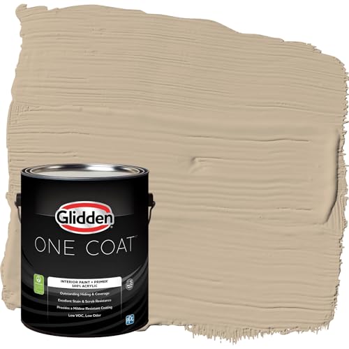 Glidden Interior Paint + Primer: Beige/Best Beige, One Coat, Eggshell, 1-Gallon