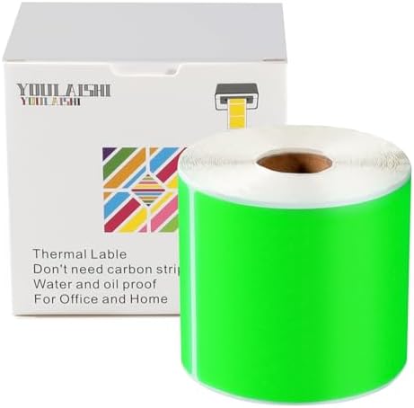 Amazon.com : YOULAISHI 3 X 5 Inch Printable Waterproof Rectangle Color ...