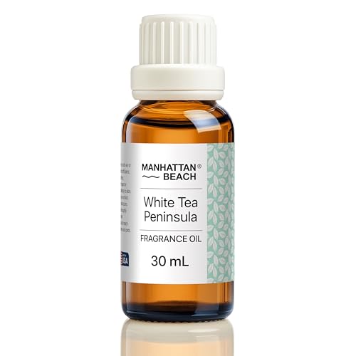 Manhattan Beach – Peninsula White Tea, Hotel Diffuser Oil Inspired by 5-Star Hotel Scent - Fragrance Oil for Ultrasonic and Waterless Diffusers and Crafting - 30 mL, 1 fl oz Glass Bottle