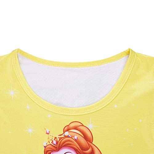 Sister.studio Princess Dress For Toddler Girls Cartoon Print Casual Dress #TOP3