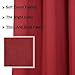 MYSKY HOME Red Curtains Bedroom Curtains 84 Inch Long Blackout Curtains for Living Room Dark Grommet Window Curtains Privacy Protect Room Darkening Single Panel Curtains, 52 x 84 Inch, Red