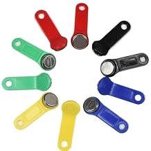 100Pcs/Lot TM1990A-F5 TM Card Touch Memory Ibutton Key Handle for Guard Tour System Sauna Lock CardGreen