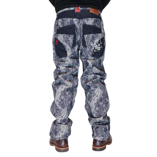 絡繰魂(KARAKURI TAMASHII) ジーンズ 龍 メンズジーンズ(ジーパン