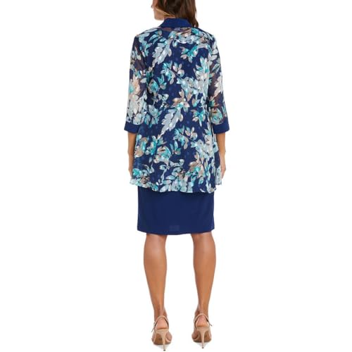 Image of R&M Richards Women's Noir Elegance Formal Dress Set