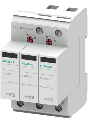 Parafoudre Rail DIN monophasé Siemens 5SD7483-0KK01 protège votre réseau 3.7 kV