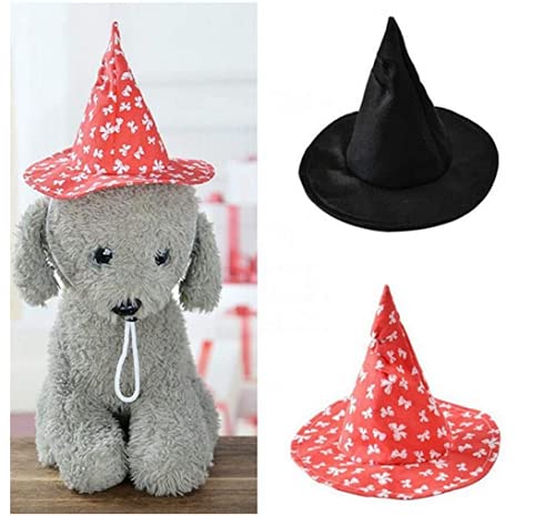 Wudaizhi Halloween Pet Witch Hat Cat Chat Mignon Cosplay Chapeau Halloween Fête Décoration Animal Fournit Un Petit Animal De Compagnie Moyen