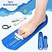 Weewooday 2 Pcs Foot Measurement Devices Shoes Size Measuring Devices with Tape and Ring Sizer, Us Size(Blue,Stylish)