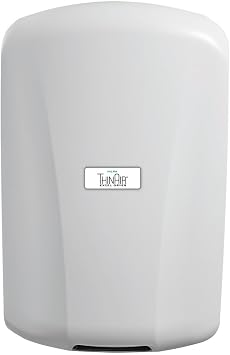 THINAIR Excel Dryer Hand Dryer with Electrostatic HEPA Filtration, American Made, Slim, White Polymer ABS Cover, ADA Compliant, Automatic Sensor, Surface Mounted 110/120 Volts