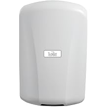 Excel Dryer Hand Dryer with Electrostatic HEPA Filtration, American Made, Slim, White Epoxy Painted Cover, ADA Compliant, Surface Mounted, TA-W-H 230 Volts