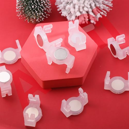 Image of Strong Magiclip for Outdoor Holiday Lighting Used,Clear Magnetic C9 Sockets Light Clips,Pack of 150