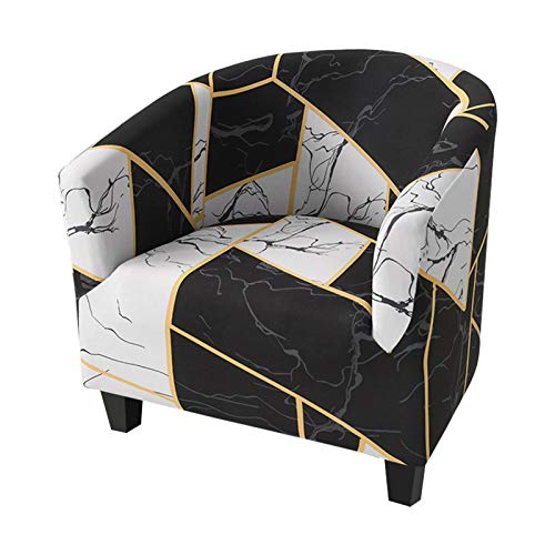 Hotniu Club Chair Slipcover Tub Chair Covers For Armchairs, High Stretch Armchair Slipcover, Furniture Protector For Living Room, Removable Wing Back Covers, Geometric Tiles Armchair Covers #TOP22