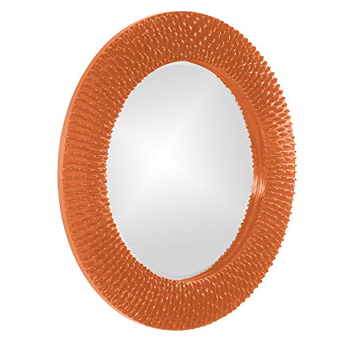 Image of Howard Elliott 21143O Bergman Round Mirror, Small, Orange