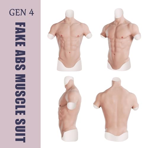 Fato de silicone para músculos Fato de silicone realista para músculos CUAIBB Fato de silicone para