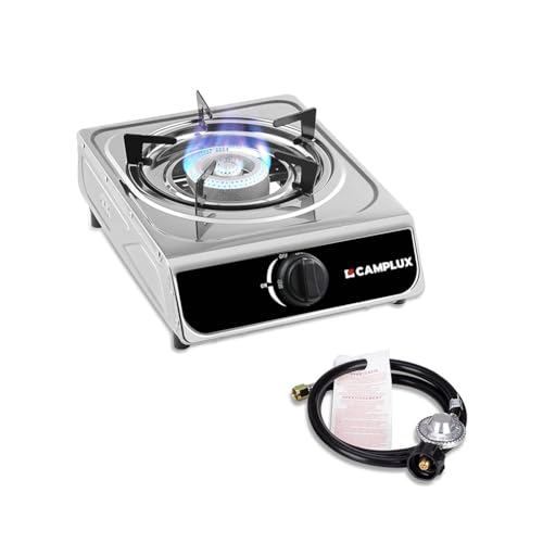 Comparison: Best Stove Under 800 8 Camplux Single Burner Propane Stove 9,800 BTU, Stainless Steel Portable Gas Stoves