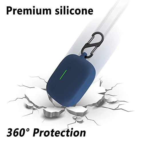 Image of Silicone Cover Compatible for Sony Linkbuds S WF-LS900N Bluetooth Earbuds case - Shockproof, Anti-Slip Sony linkbud s case (Earbuds and Charging Cover not Included) (Dark Blue)