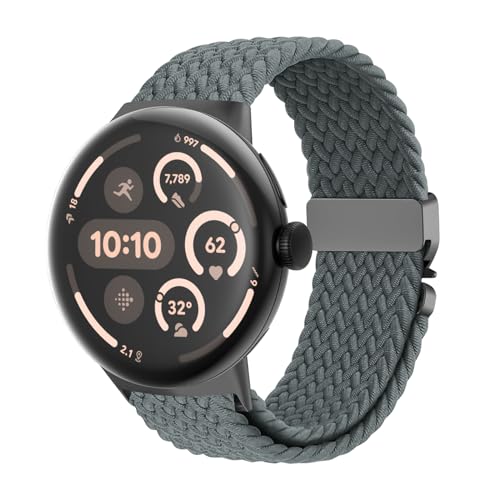 Google Pixel Watchバンド/ピクセルウォッチ 1・2・3・4（41mm）対応 編み込み伸縮ベルト 男女兼用 パラシュートバックル 通気性ストレッチナイロン スポーツ band 交換用アクセサリー
