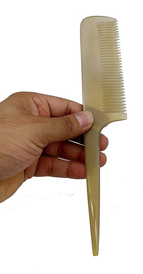 Image of SOFIYA CRAFT Ox Horn Comb Handmade Anti Static Natural Fine Horn Comb With smooth Handle- Professional Detangling Massage Fine tooth Comb A Great Gift - (9 inch) (9 - INCH)