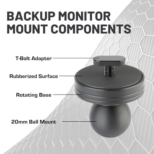 Image of Bulletpoint Display Monitor Holder with 20mm Ball Mount for TPMS Monitoring Backup Camera Screens GPS