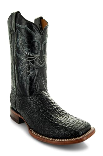Soto Boots Men's Caiman Belly Print Cowboy Boots H40012