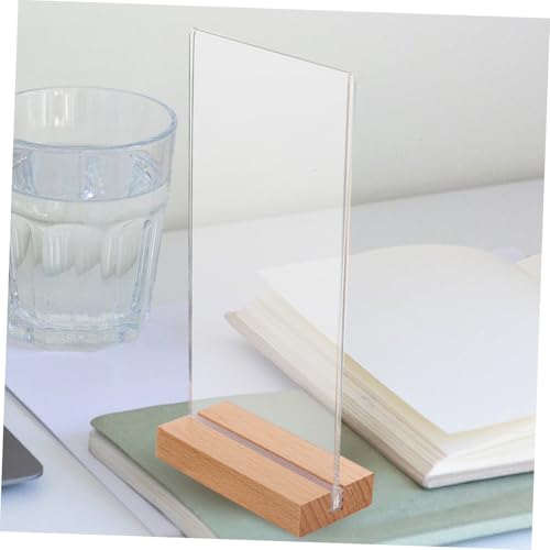 5 Présentoirs Acrylique Transparents pour Bureau et Restaurant