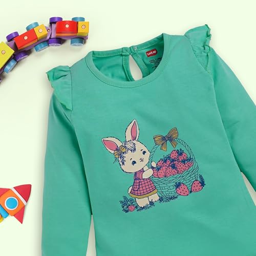 Image of LuvLap Baby Girls 100% Cotton Full Sleeve Girls Top & Pyjama CoSet Pack of 3