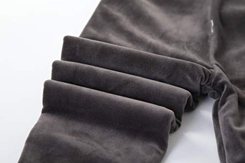 IRELIA Winter Girls Cotton Fleece Lined Leggings Pants Light Grey XXS - image 5