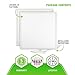 ASD 2x2 LED Flat Panel Light Dimmable Edge-Lit Panel 27W Square Ceiling Light 4000K Bright Light Troffer Light 3005Lm Commercial LED Drop Ceiling Lights Standard Thin Panel UL, DLC 2-Pack