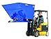 Vestil D-300-HD Steel Heavy Duty Self Dumping Hopper 3 Cubic Yard 6000 Lb. Capacity Blue