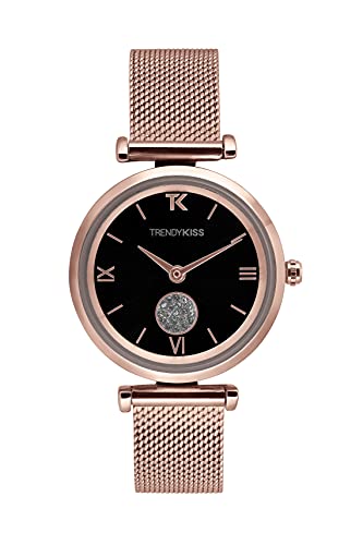Montre Trendy Kiss quartz femme en acier inoxydable au cadran analogique précis