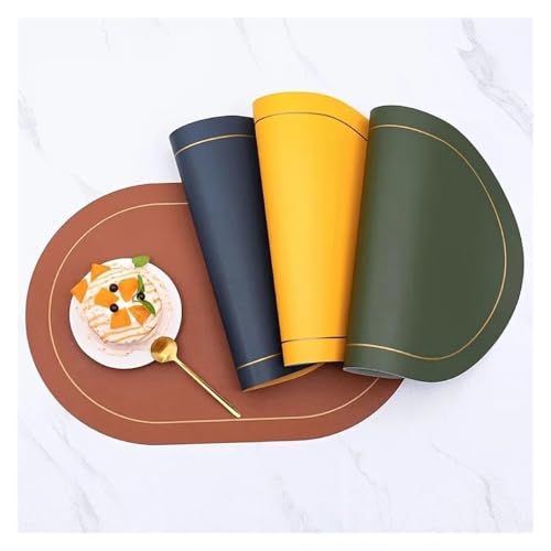 Sets de table antidérapants et imperméables lavables pour protéger le bois - 8