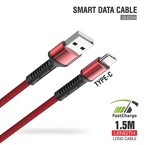 Image of (Tessco GU-339) Smart Data Cable C-Type-Red Color