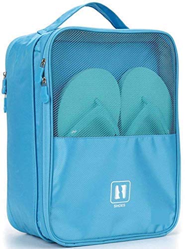 3 Pair Waterproof Shoes Storage Travel Tote Bag Multi-Purpose Portable Rack Foldable Organizer for Closet Luggage Wardrobe Shoe Pouch for Men Women Kids Random Color Lightweight-image-45