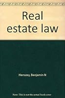 Real estate law 0882623109 Book Cover